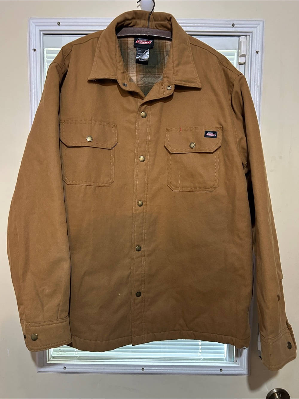 Dickies Tan Lightweight Work Shirt Jacket